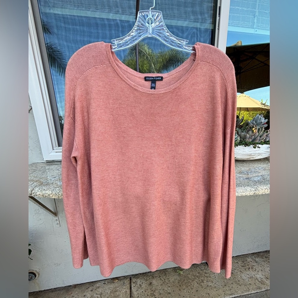 Eileen Fisher Dusty Rose Crewneck Sweater